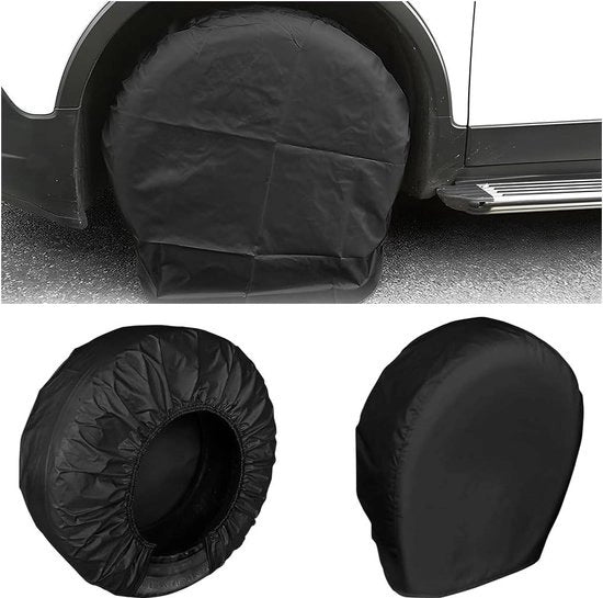Hoezen anti-UV per ruimte - beschermhoes voor wielen waterdicht - set da 4 per caravan o auto.