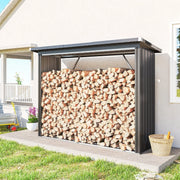 PORTALEGNA da esterno 213x66,5x150 cm in acciaio grigio scuro