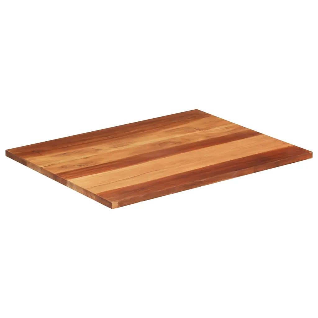 Piano Tavolo in Legno Massello di Acacia 25-27 mm 70x90 cm 285997