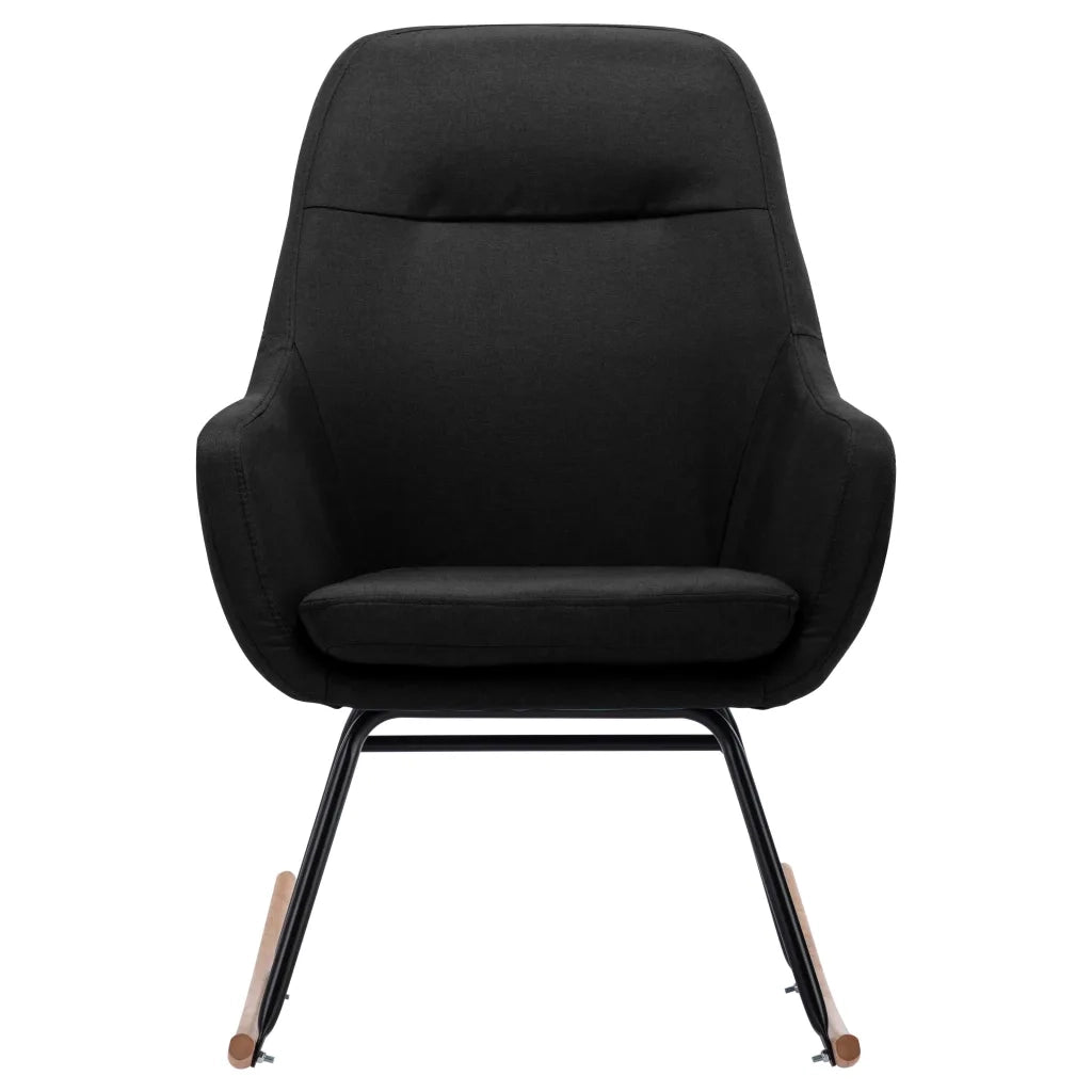 Sedia a Dondolo Nera in Tessuto CFW5732994