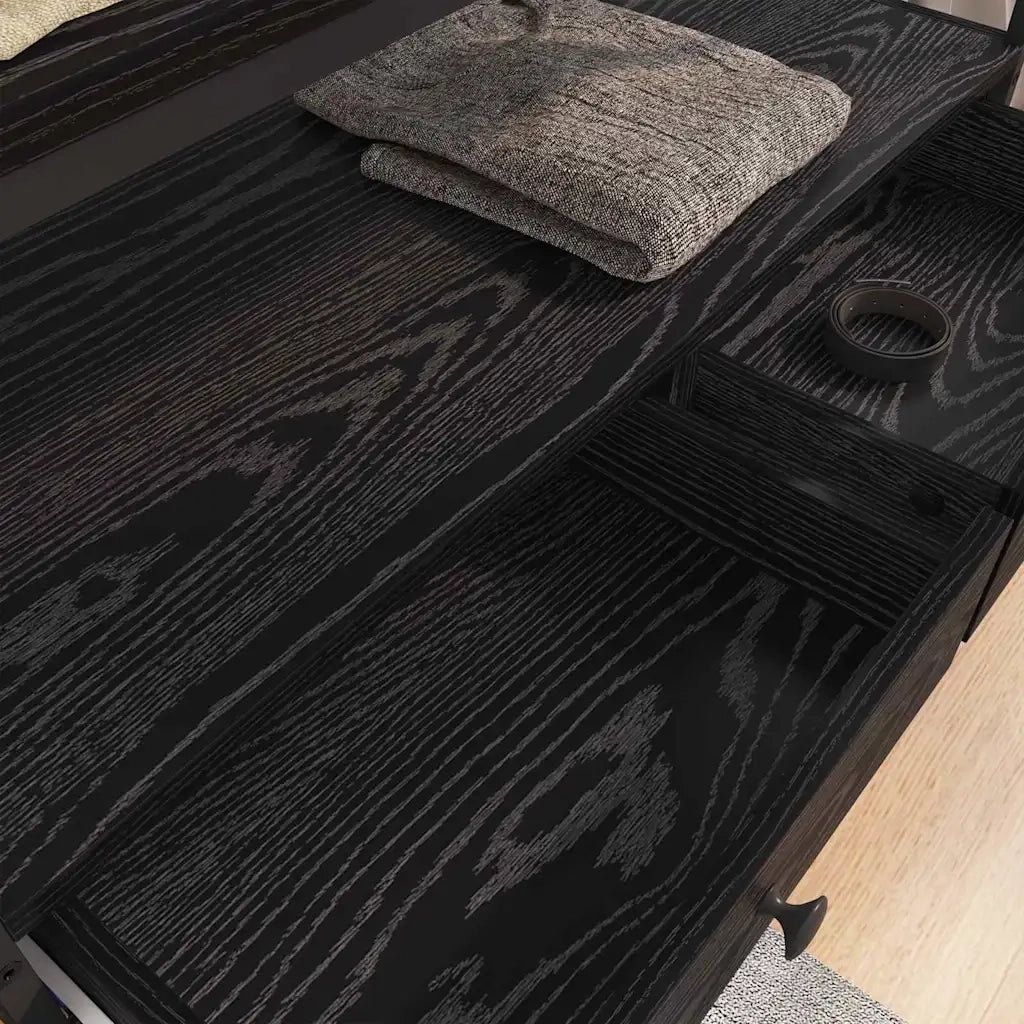 Guardaroba Rovere nero 89 x 39 x 184.5 cm Legno multistrato