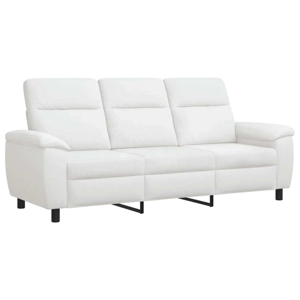 Set di divani 2 pcs Bianco Tessuto 3430700
