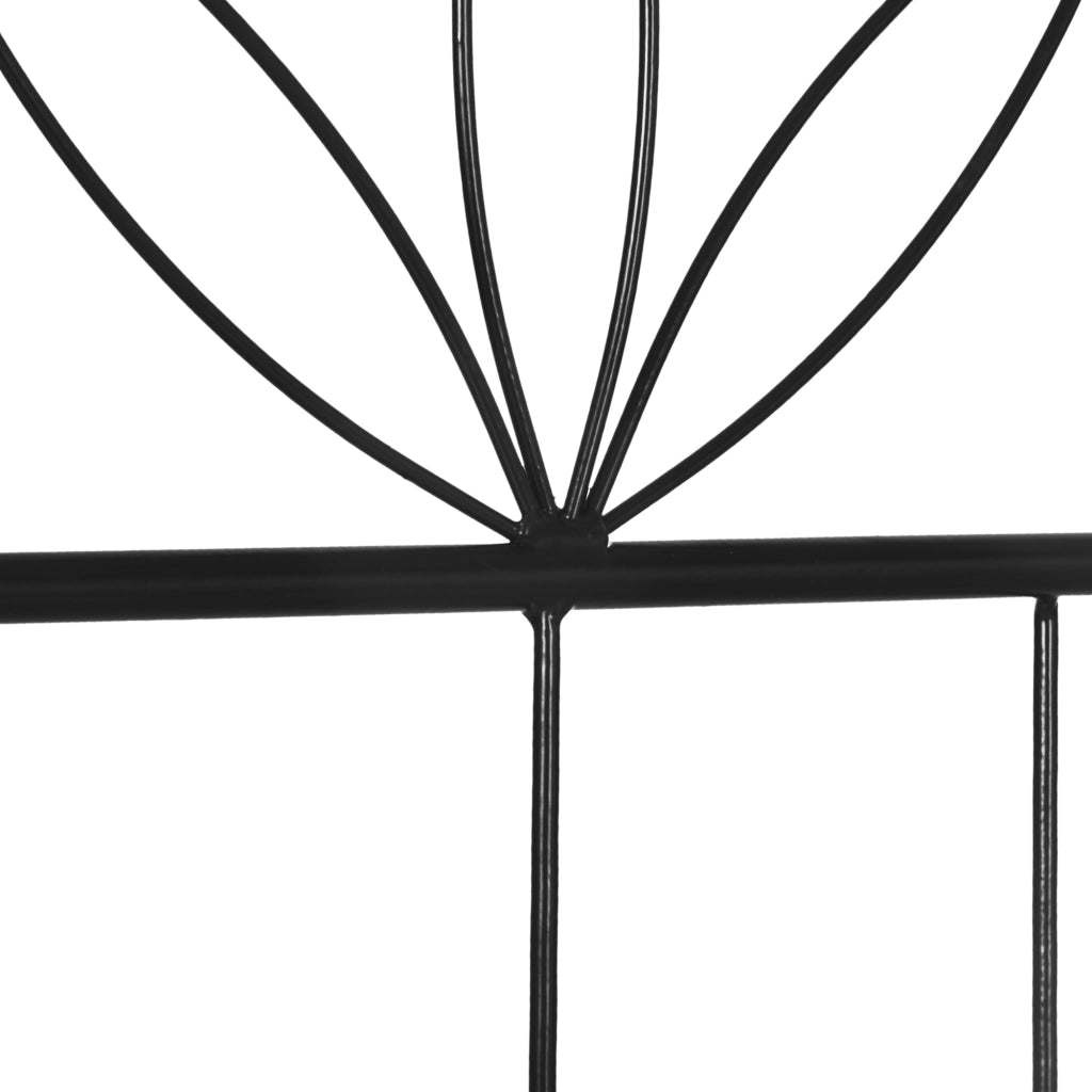 Griglia per piante rampicanti 2 pezzi ¨C zephmum ¨C 51x152 cm nero metallo