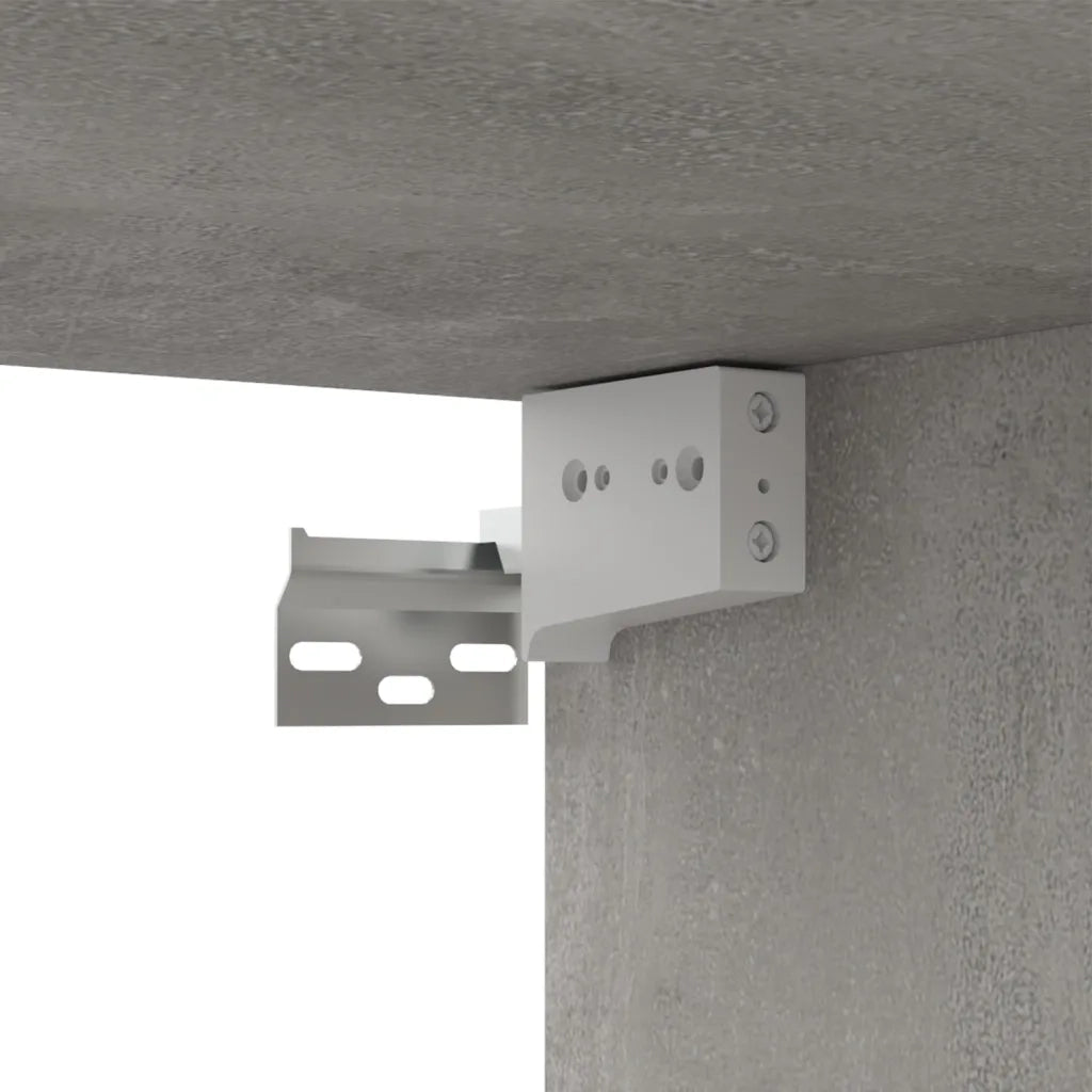 Set Mobile Porta TV 8 pz Grigio Cemento in Truciolato  cod mxl 69282