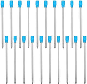 Vasetti di Inchiostro Vervangibili - 20 Stuks - D1 - 1 mm Punta Media - Nero/Azzurro - Alta Qualità - Strumenti per Scrittura