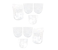 Set 10 Plantari Alzatacco H5 cm in Silicone Morbido Trasparente