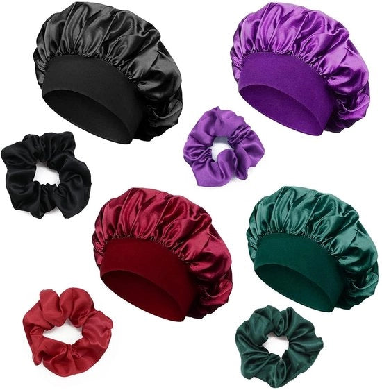 Copricapo Multifunzionale - Sopracciglia Satin - Sopracciglia Adattabile - Sopracciglia con Cuffie - Copricapo con Cuffie in Elastico - Disponibile in Quattro Colori - Copertura Capelli