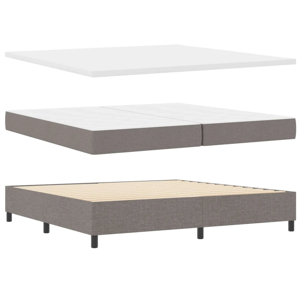 Letto a molle con materasso con led Talpa 200 x 200 cm Tessuto 3342974