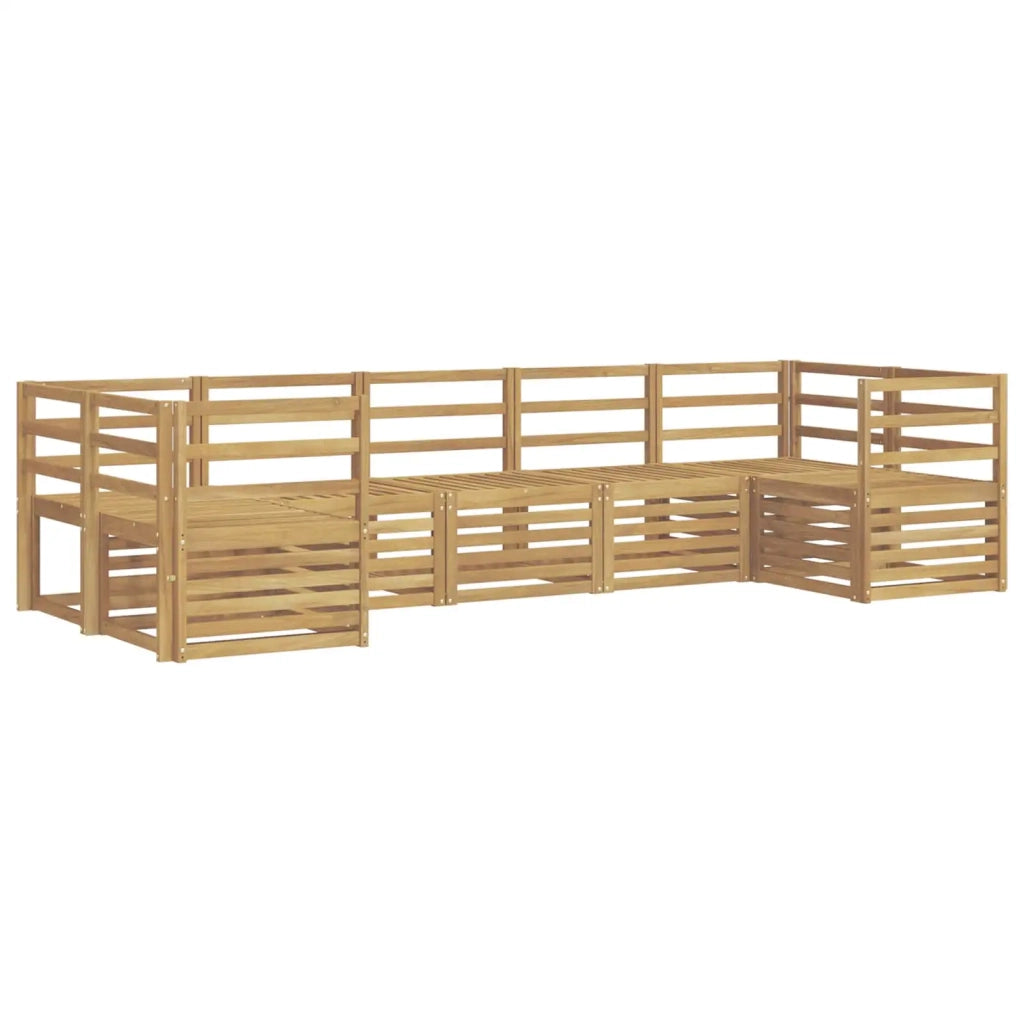 Set di divani da esterno 7 pcs Bianco 304 x 126,5 x 73 cm 3392414