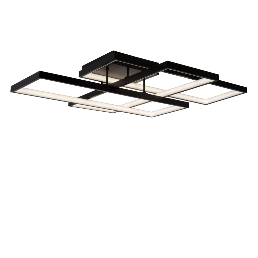 Lampada da soffitto LED nera Lucide LOKERO 60W