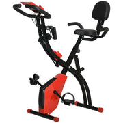 Bicicletta Fitness Pieghevole Regolabile con Schermo LCD ¨C Zephmum ¨C 105x48x118 cm Rosso