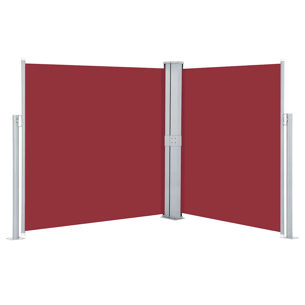 Tenda da Sole Laterale Retrattile Rossa 160x600 cm 48465