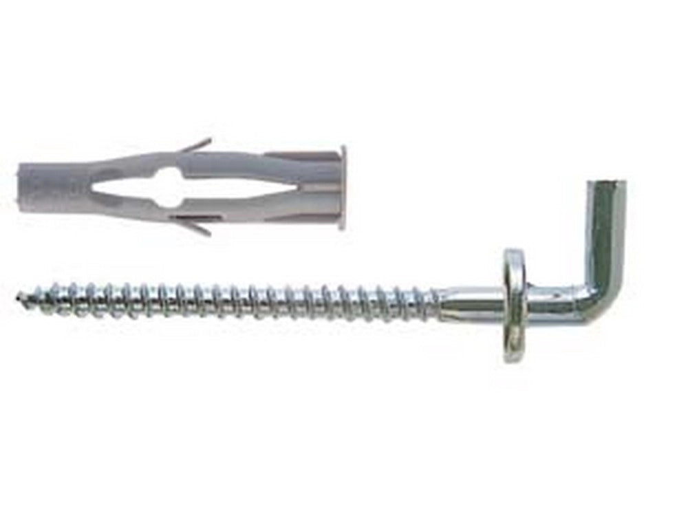 25pz tassello in nylon con gancio "fu-h" - ø mm.8x50 gancio mm.4,5x65 cod:ferx.fer81870