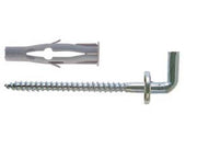 25pz tassello in nylon con gancio "fu-h" - ø mm.8x50 gancio mm.4,5x65 cod:ferx.fer81870
