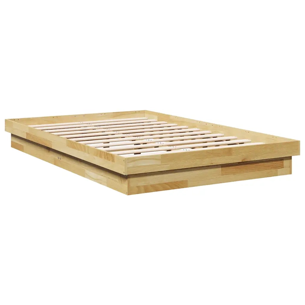 Struttura Letto Senza Materasso 120x200 cm in Legno di Rovere 3315734