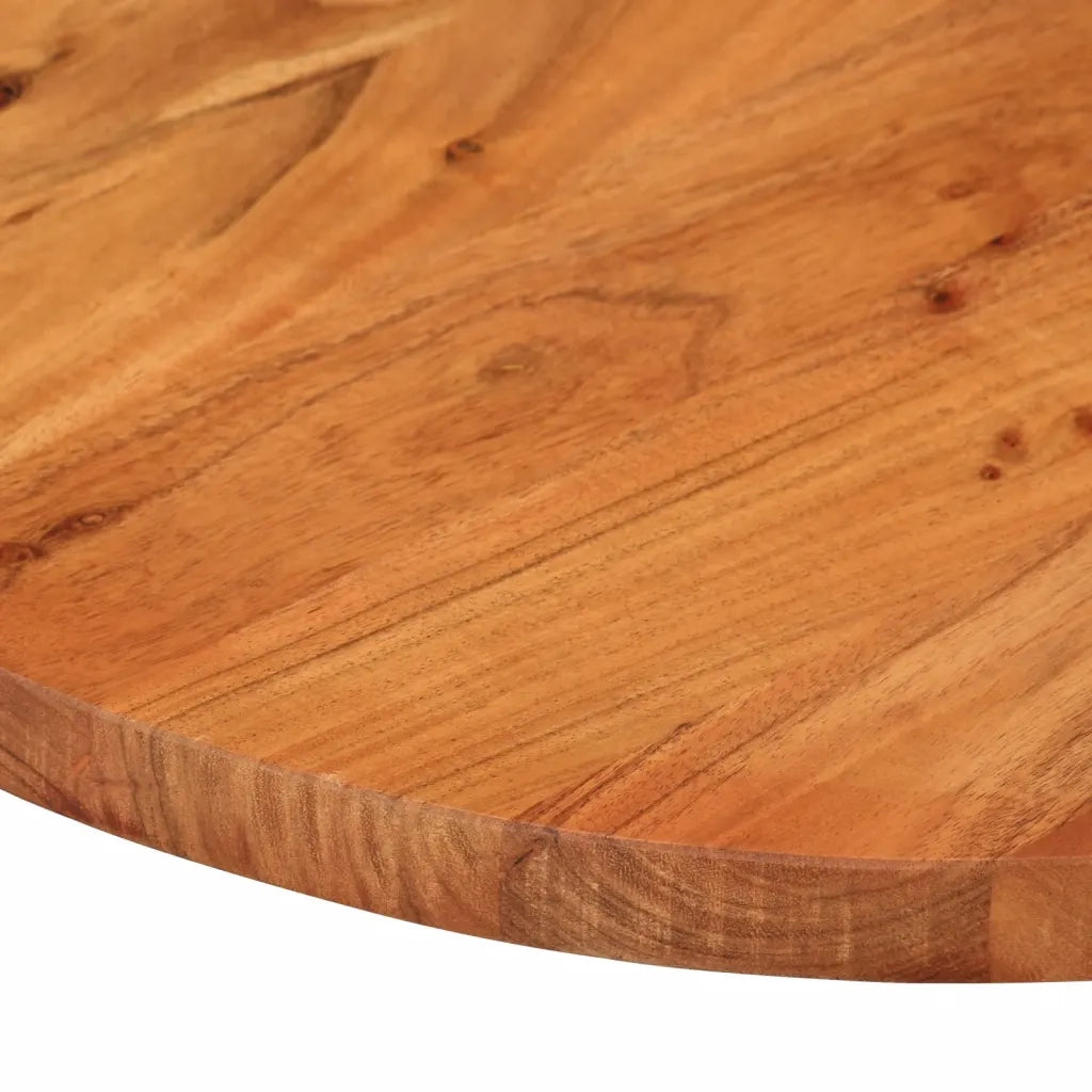 Piano Tavolo 110x40x3,8 cm Ovale in Legno Massello di Acacia