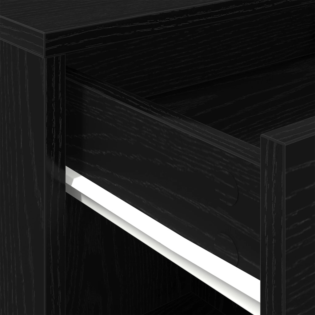 Mobiletto Rolling in Rovere Nero 45x38x54 cm in Legno Ingegnerizzato