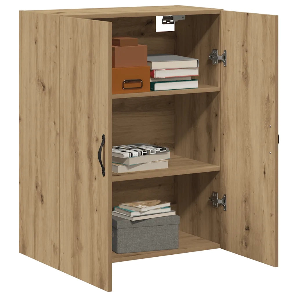 Mobile a Parete Rovere Artigianale 69,5x34x90 cm in Truciolato