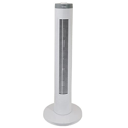 Bimar VC77 Ventilatore a Colonna 80 cm 3 Velocita' Timer 60 min Oscillazione Automatica Motore Induzione 45W colore Bianco