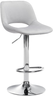 Barhocker Camden Samt chrom
