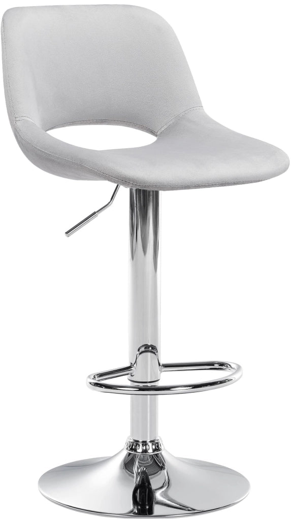 Barhocker Camden Samt chrom