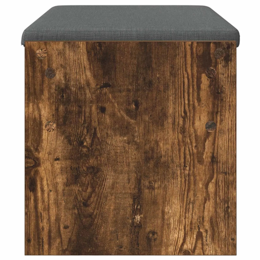 Panca per ingresso con cuscino Rovere fumé 83 x 38 x 40 cm 891556