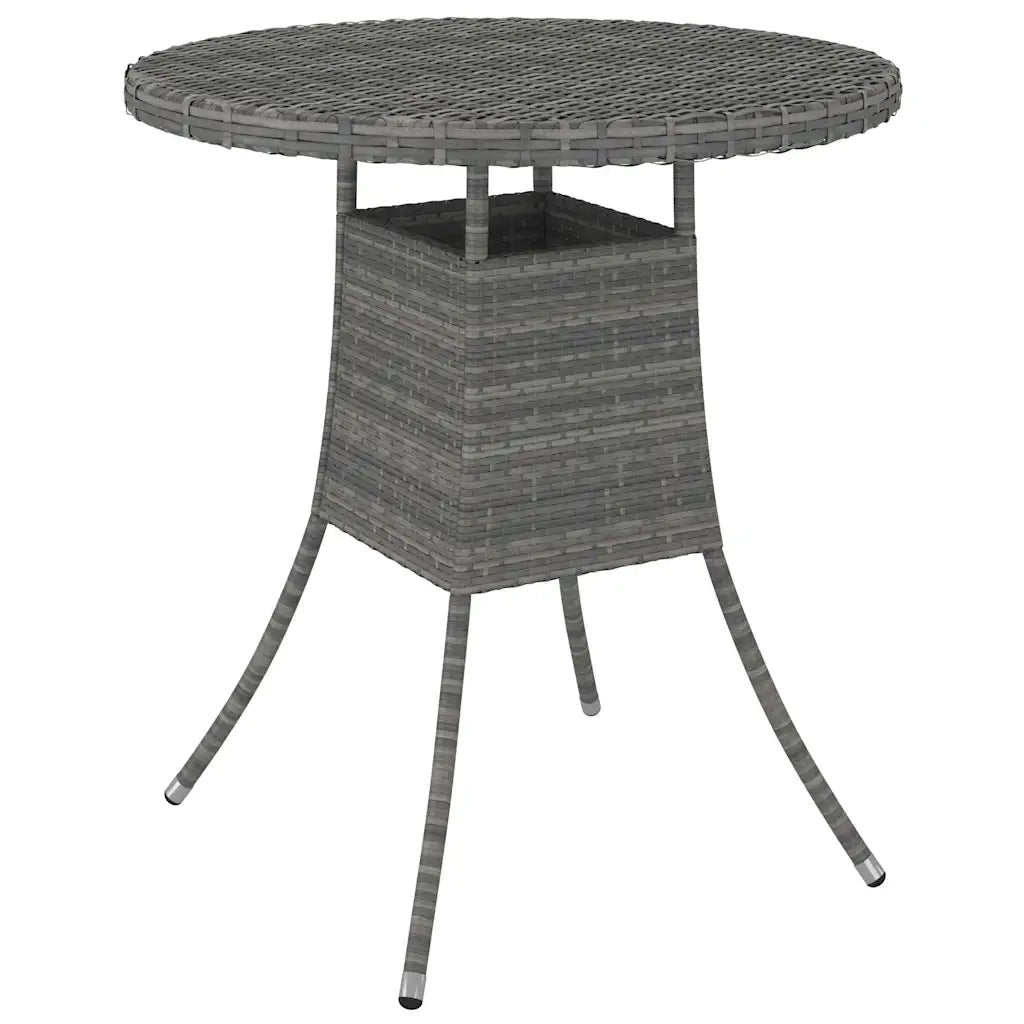 Set Divani da Giardino 9 pz con Cuscini in Polyrattan Grigio 3064899