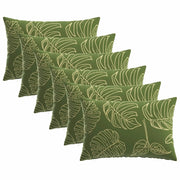 Federa 6 pcs HEERLEN Design a foglia 50 x 75 cm Poliestere 911728