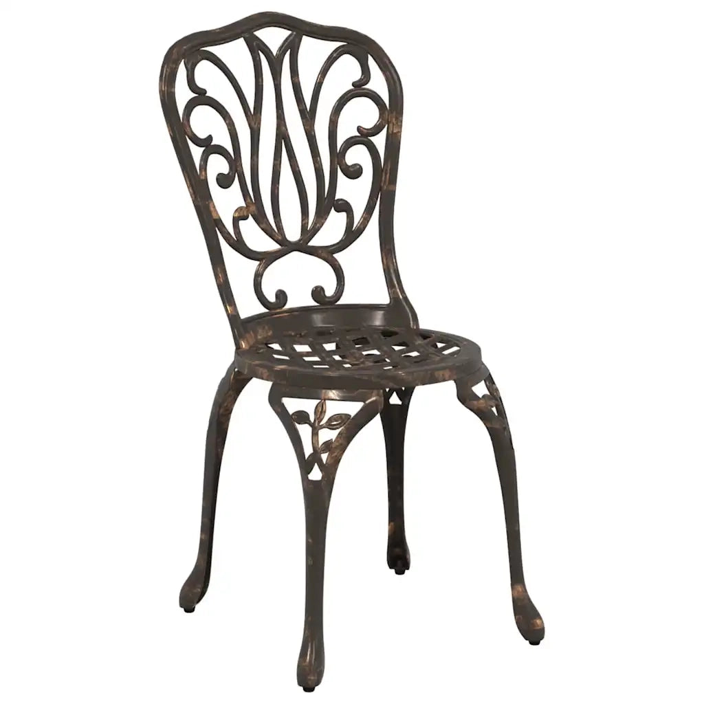 Set Bistro da Giardino 3 pcs Bronzo Alluminio 42002382