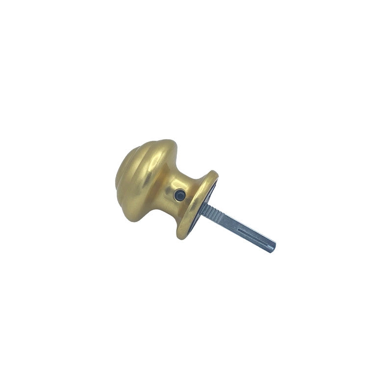 Maniglia su rosetta tonda SAGUATTI  271/60BQ in alluminio oro lucido