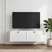 Mobile Porta TV da Muro Bianco 99 x 41 x 30 cm 898185