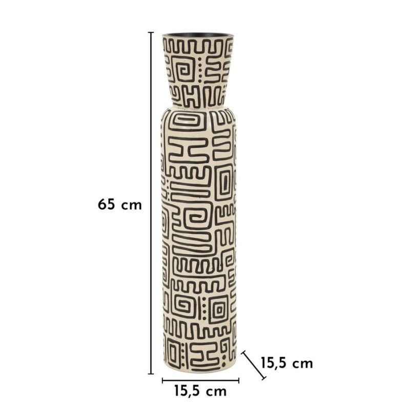 Vaso Resina Nairobi cm ø 15,5x65 (apertura cm ø 11,5)