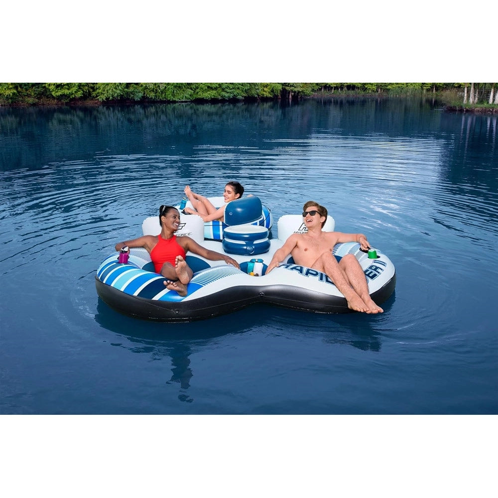 Trade Shop - Salvagente Poltrona Gonfiabile Galleggiante Rapid Rider 2 Posti 251x132 Cm 43113 -