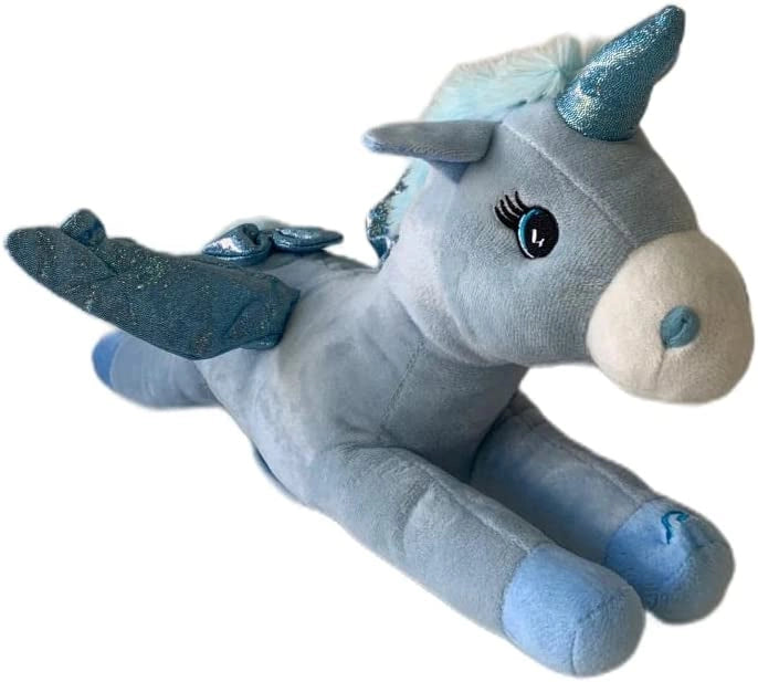 Unicorno Peluche Unicorno per Bambini cm Arcobaleno Giocattolo Rosa Regali Regalo Morbido Cavallo Ali Compleanno Cuscino