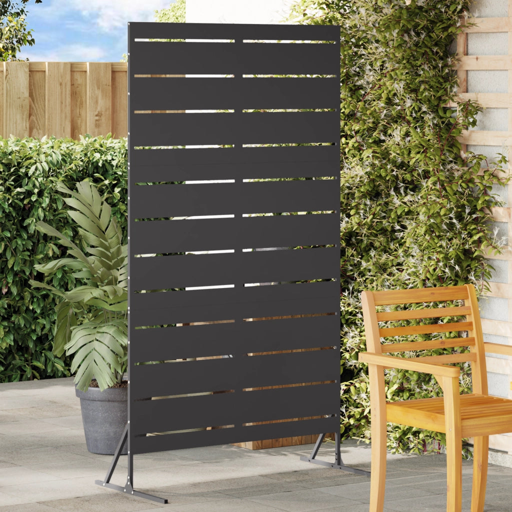 Schermo Privacy 180 cm Acciaio Nero