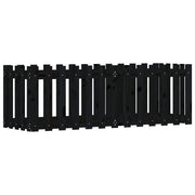 Fioriera rialzata per piante fiori patio giardino design del giardino con recinzione 150 x 50 x 50 cm pino nero massiccio 02_0039799