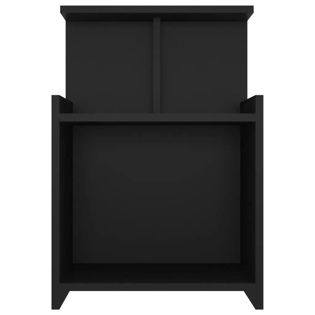 Comodini 2 pz Nero 40x35x60 cm in Truciolato cod mxl 60196