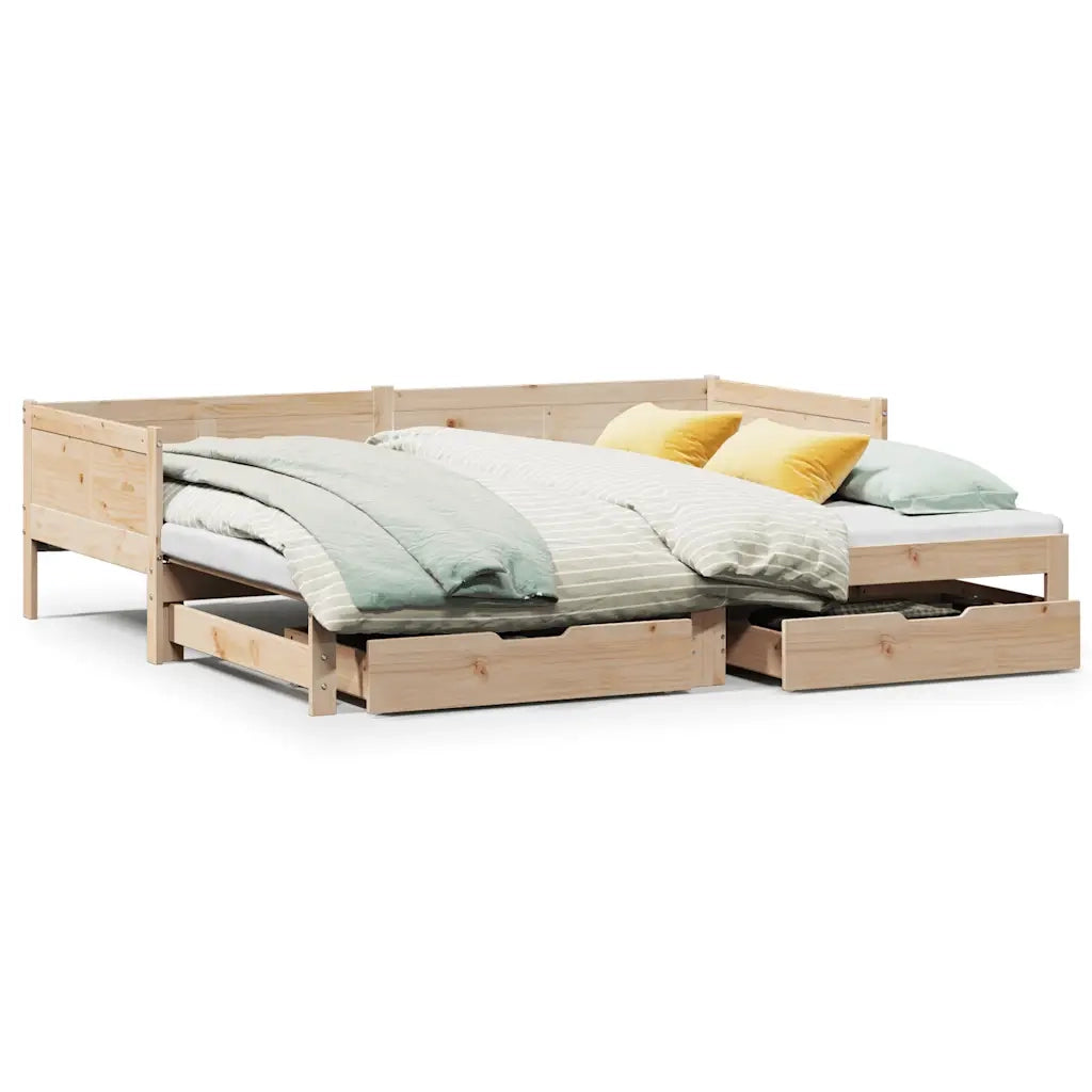 Divano Letto Estraibile con Cassetti senza Materasso-Sofa Letto-Daybed 80x200 cm 580548