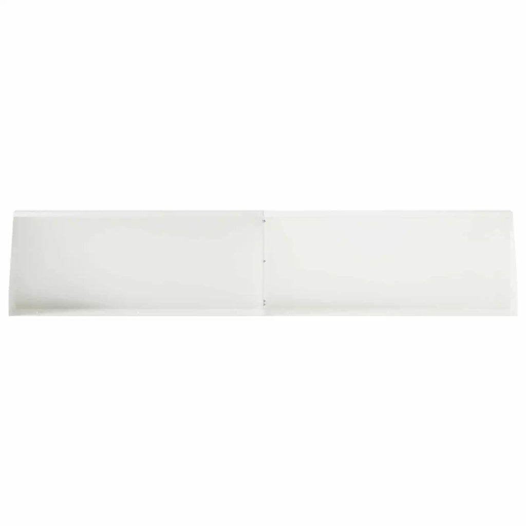 Muro di contenimento 2 pz 100 x 12 x 30 cm Acciaio Bianco 8015137