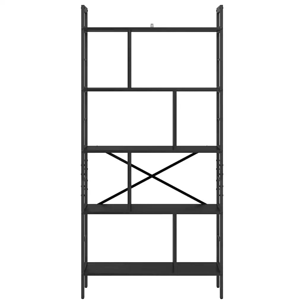 Libreria Rovere Nero 75 x 30 x 156 cm Legno multistrato 883958