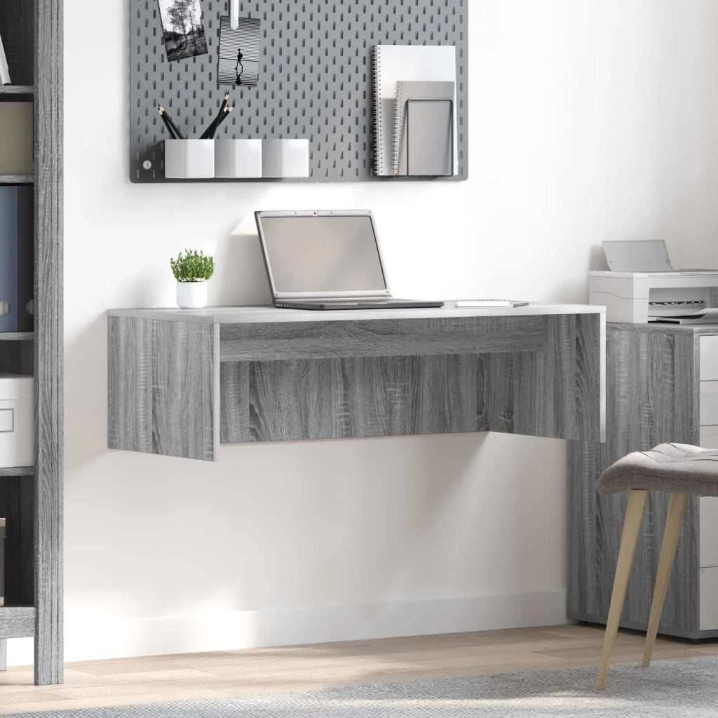 Scrivania a parete Grigio Sonoma Legno ingegnerizzato 891405