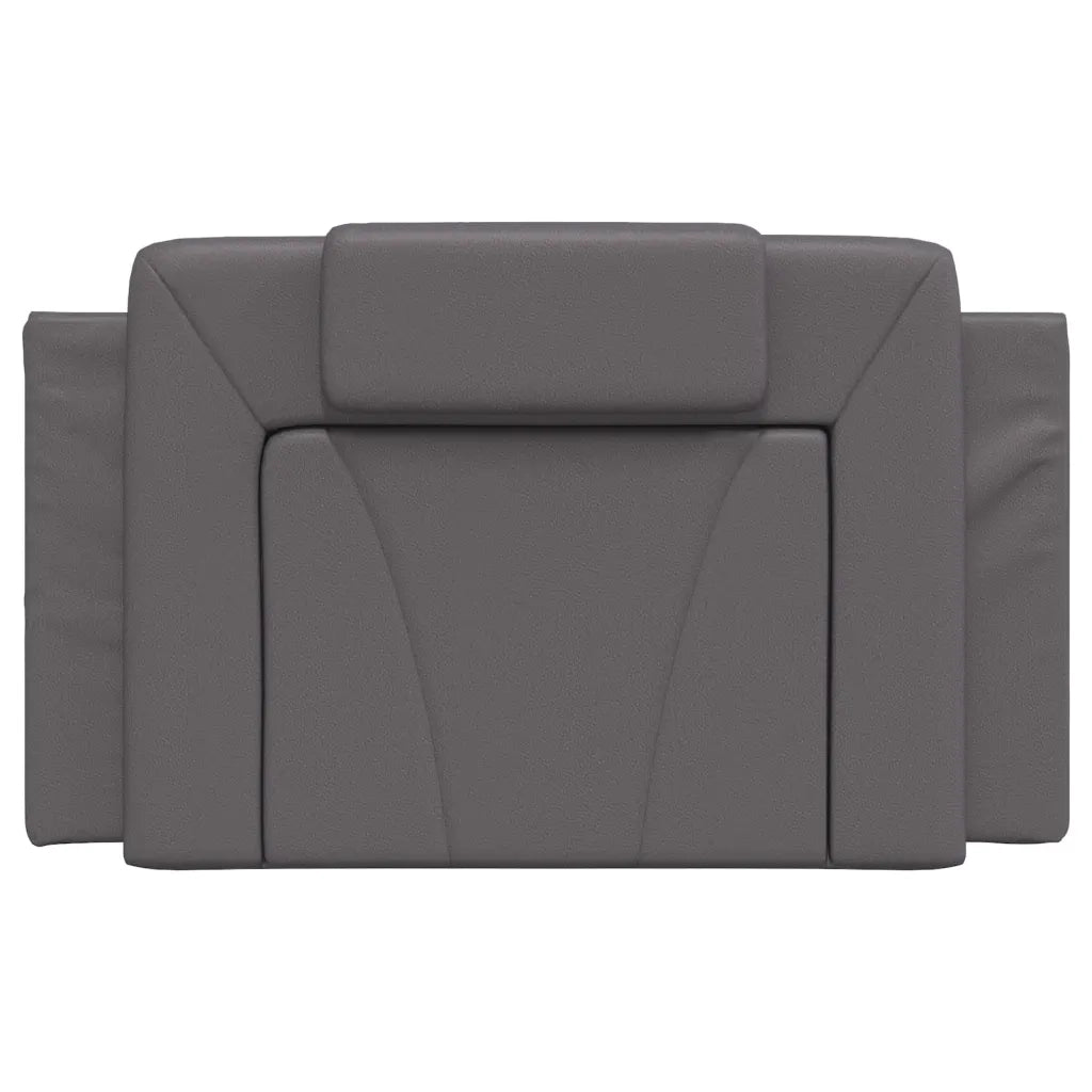 Cuscino Testiera Viana Grigio 80 cm in Similpelle 374763