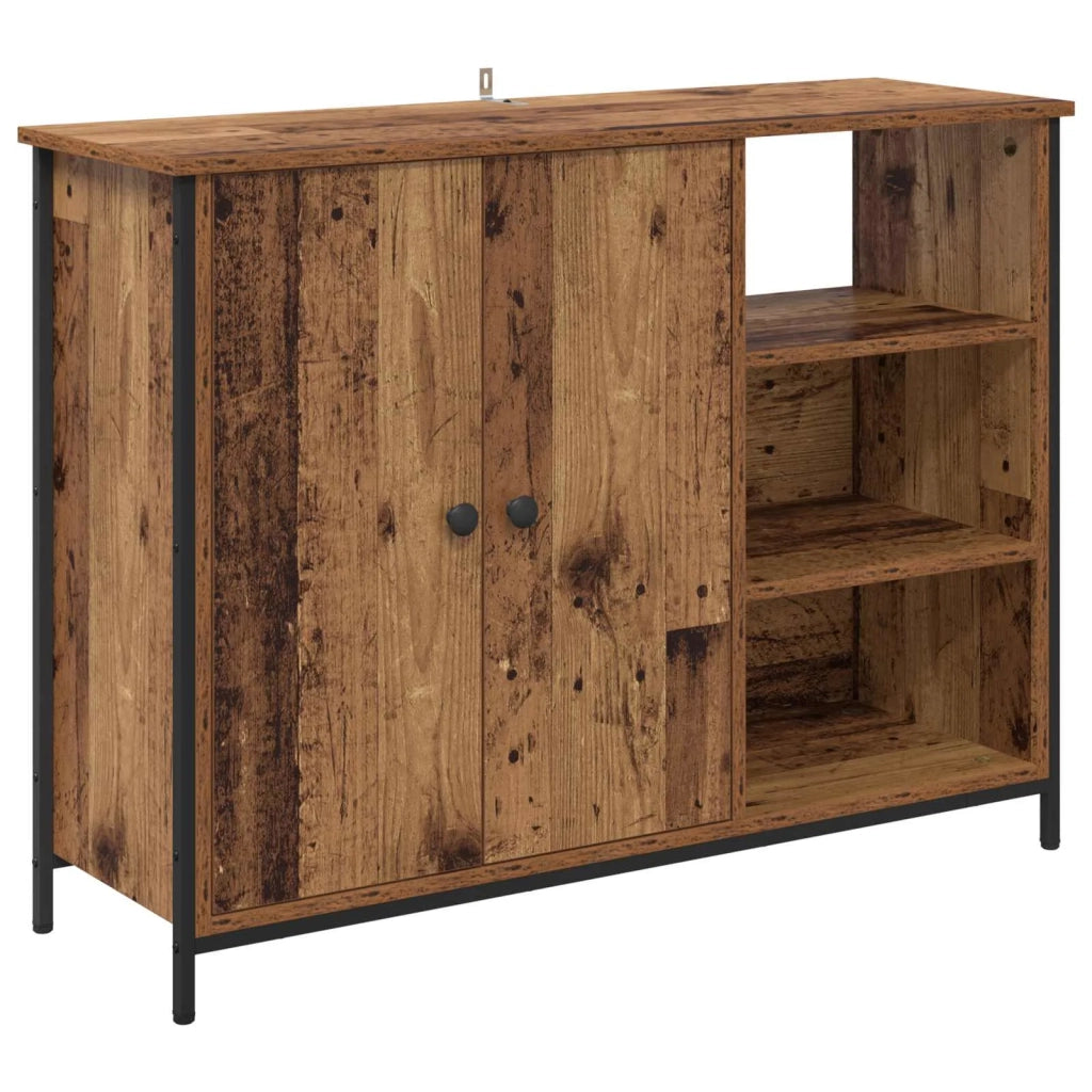 Credenza | Madia | Buffet da pranzo | Armadio da pranzo Legno vecchio 100 x 33 x 75 cm Legno multistrato