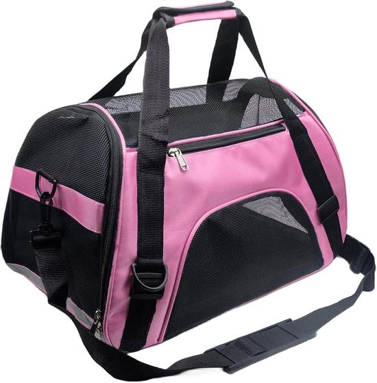 Cesta per animali - L - 53*26*36CM - adatta per animali domestici fino a 6kg - cesta per animali - borsa medica per gatti - cesta per piccoli cani - adatta per piccoli e medi gatti - cesta portatile per animali - borsa pieghevole