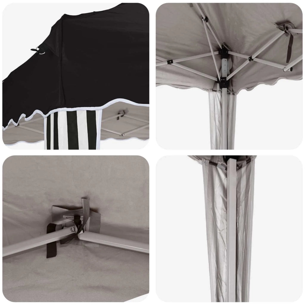Tenda per feste a pop-up 575 x 290 x 245 cm Nero 42019788