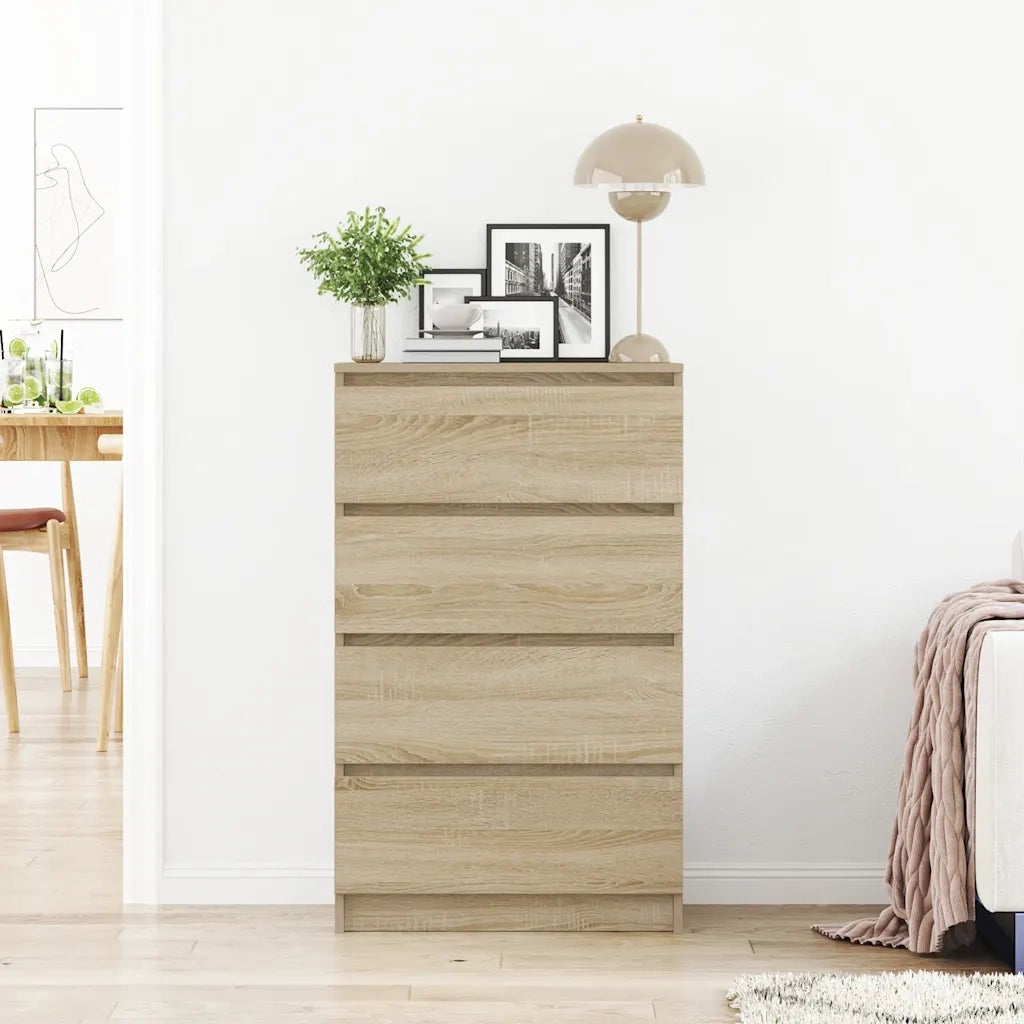 Credenza Rovere Sonoma 60x35x98,5 cm in Legno Multistrato cod mxl 12504
