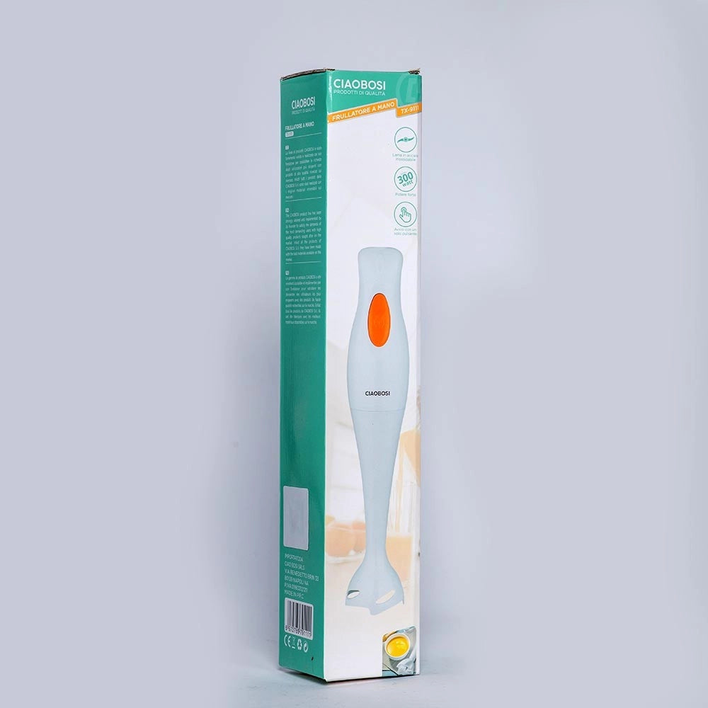 Trade Shop - Mixer Frullatore Ad Immersione 300w Trita Frutta Verdura Cucina Tritatutto Tx-9111 -