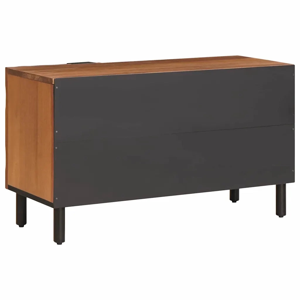Mobile TV con porta Finitura Marrone Acacia 80 x 33 x 46 cm