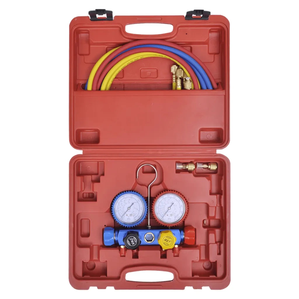 Set Manometro a 4 Vie con Custodia 141657