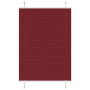 Tenda Plissettata Rosso Bordeaux 90x150 cm Larghezza Tessuto